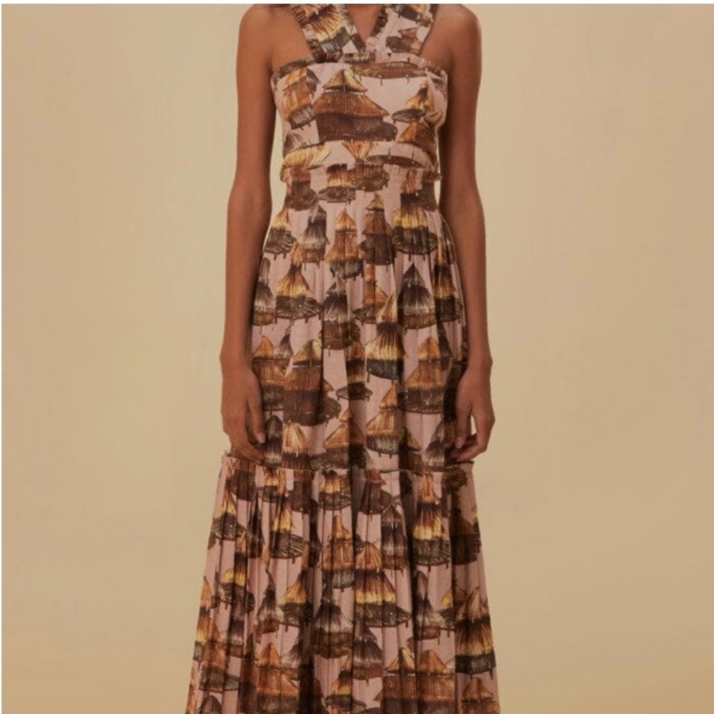 FARM Rio Earthy Tones Maxi Dress